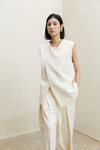 H-Shaped Slanted Placket Vest
