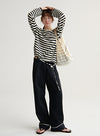 Wool Blend Stripe Top