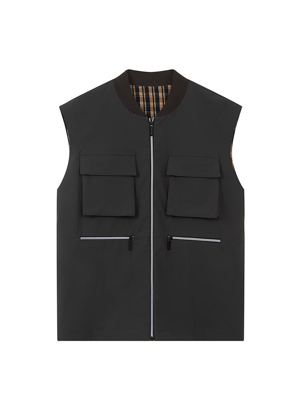 Sports Style Short Vest Jacket