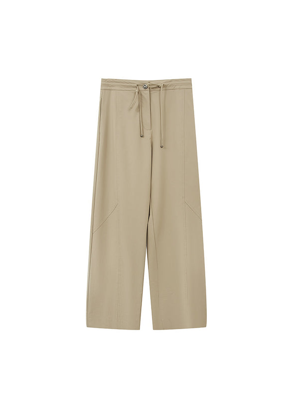 Drawstring Straight Leg Casual Pants