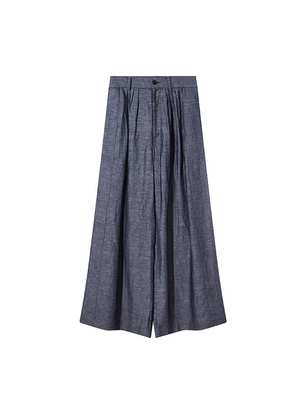 Linen High Waisted Wide Leg Pants