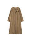 Windbreaker Style Medium Length Shirt Dress