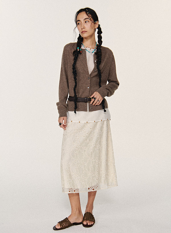 Lace A-Line Skirt