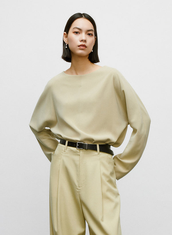 Basic Loose Long-Sleeved T-Shirt