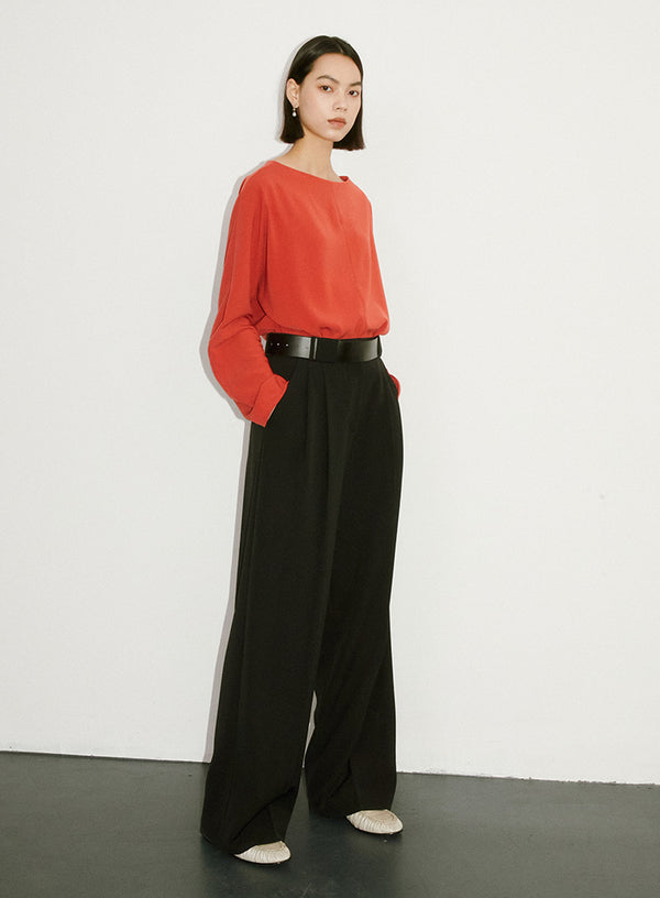 Basic Loose Long-Sleeved T-Shirt