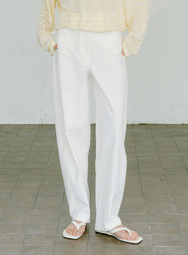 Straight-Leg Casual Trousers