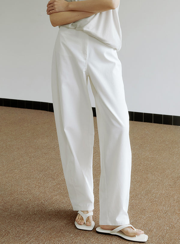 Straight-Leg Casual Trousers