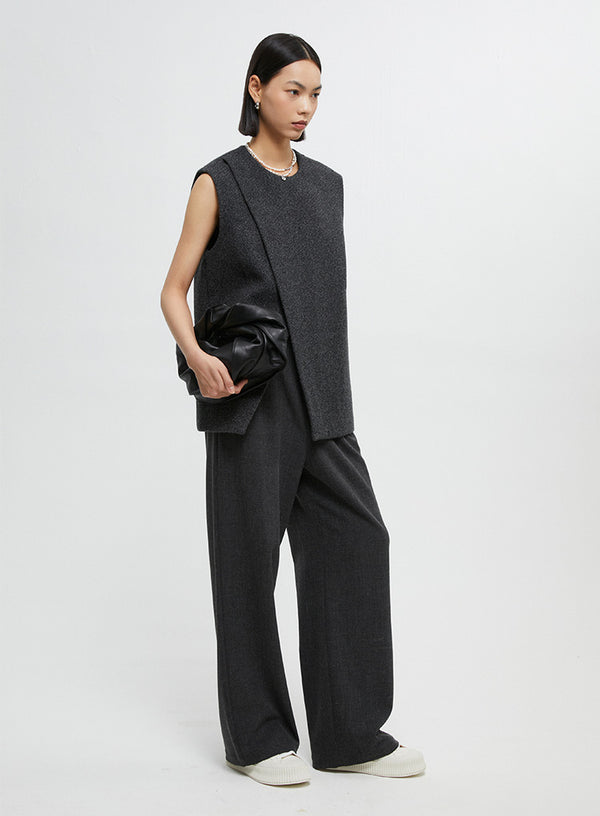 Wool H-Shaped Loose Vest
