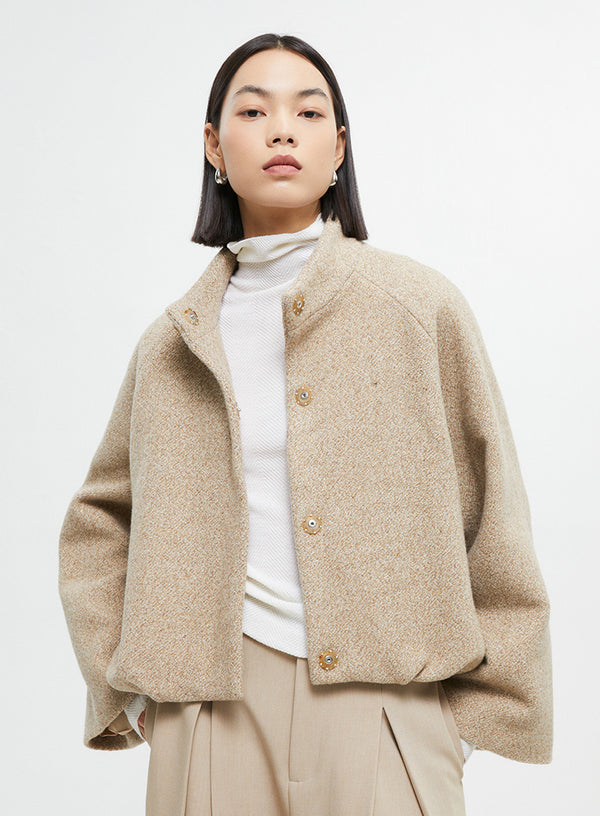 Wool Blend Casual Jacket