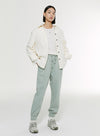 Cotton Blend Long-Sleeved Shirt