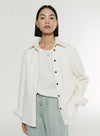 Cotton Blend Long-Sleeved Shirt