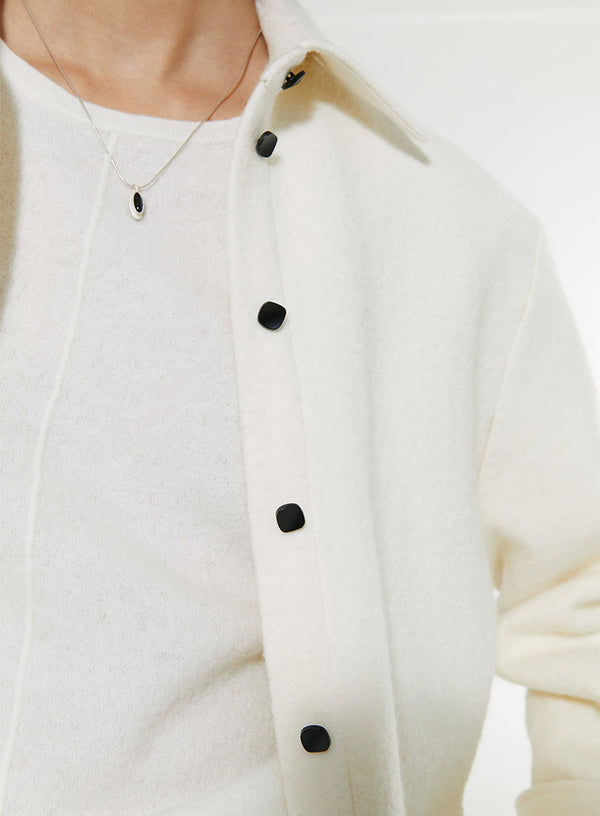 Cotton Blend Long-Sleeved Shirt