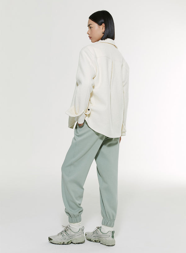 Cotton Blend Long-Sleeved Shirt
