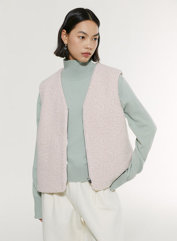 Retro Teddy Double-Sided Vest
