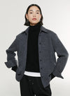 Cotton Blend Long-Sleeved Shirt