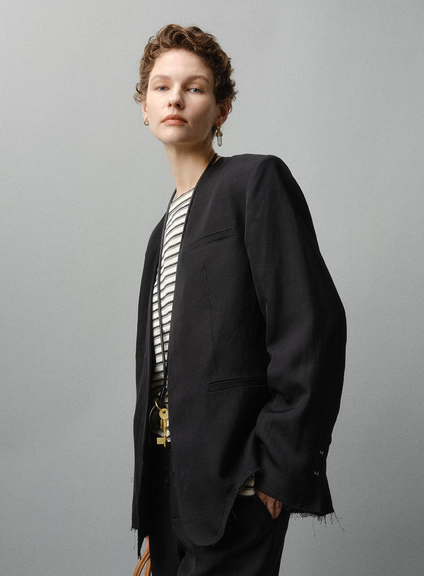 Acetate Linen Suit Jacket