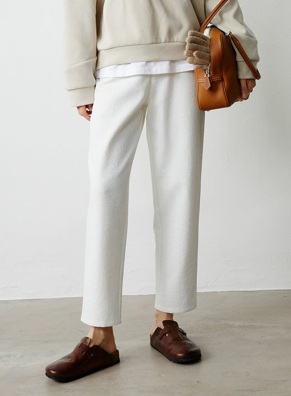 Twill Straight Leg Casual Pants