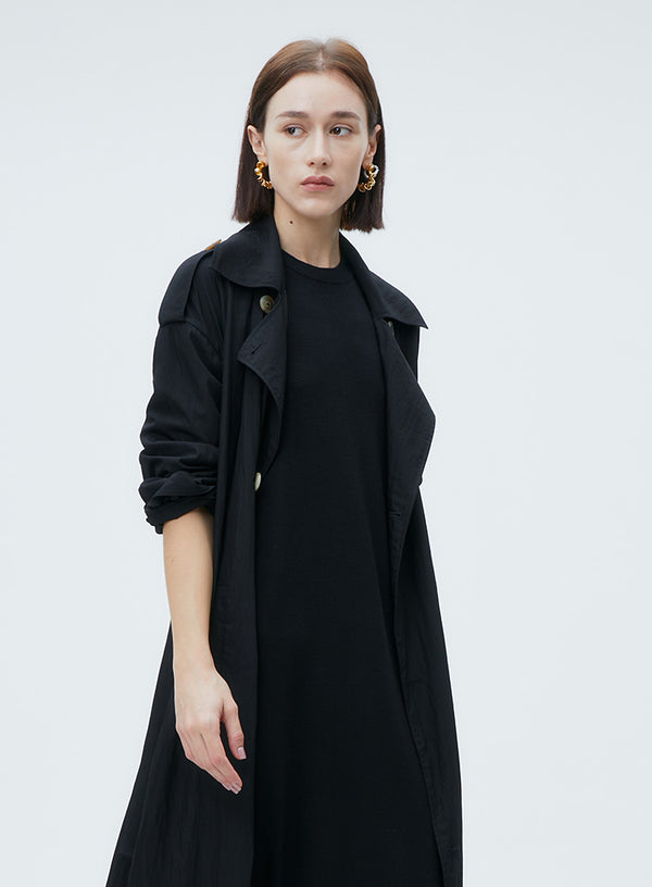 Loose Fit Trench Coat