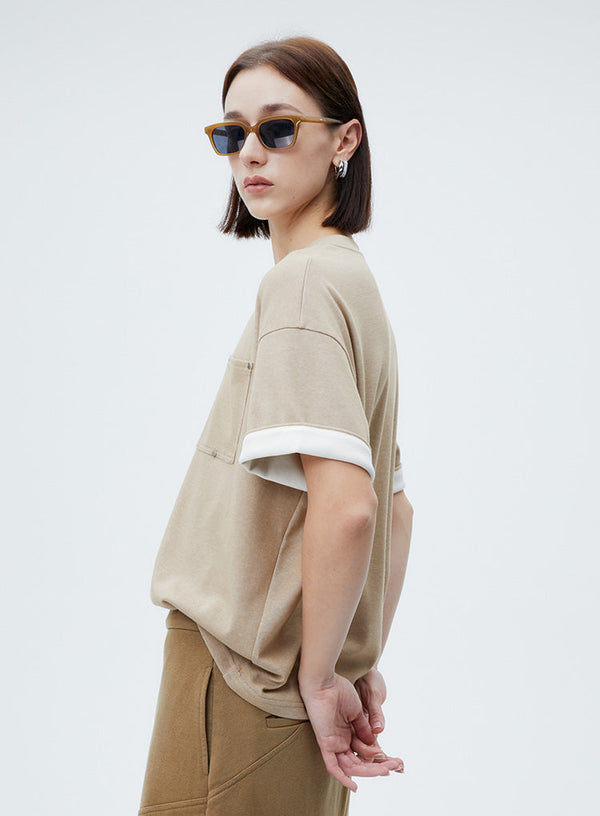 Double Layered Short Sleeved T-Shirt