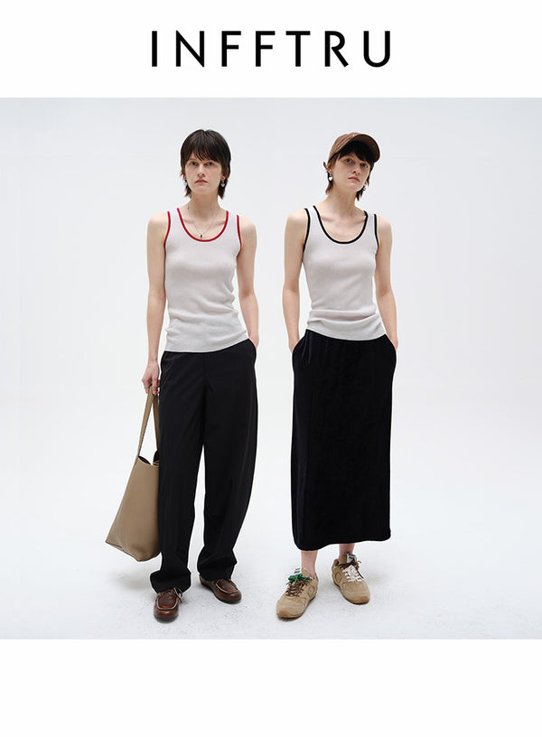 U-Neck Color Block Tank Top