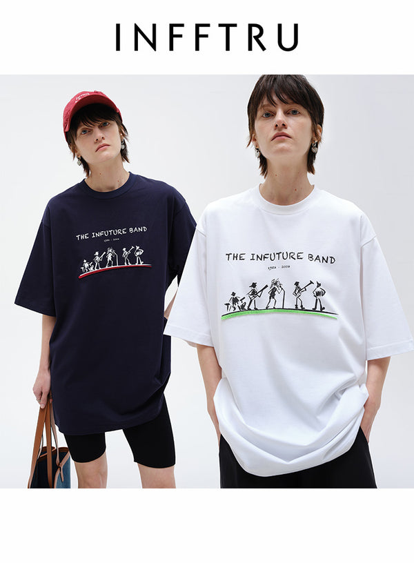 Half-Sleeve T-Shirt - “Art Band Theme”