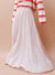 High Waisted Pleated Long Skirt
