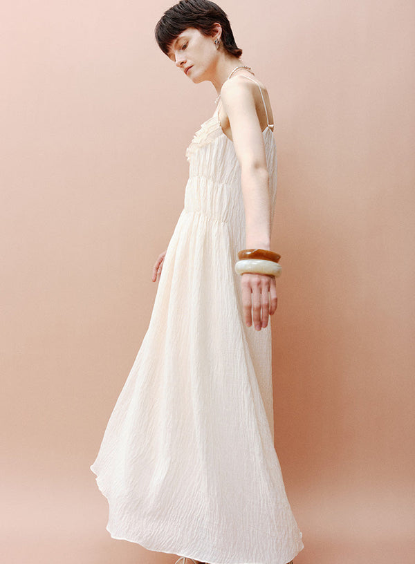 Elegant Pleated Slip Dress