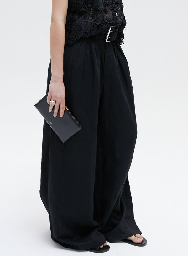 Linen High Waisted Wide Leg Pants