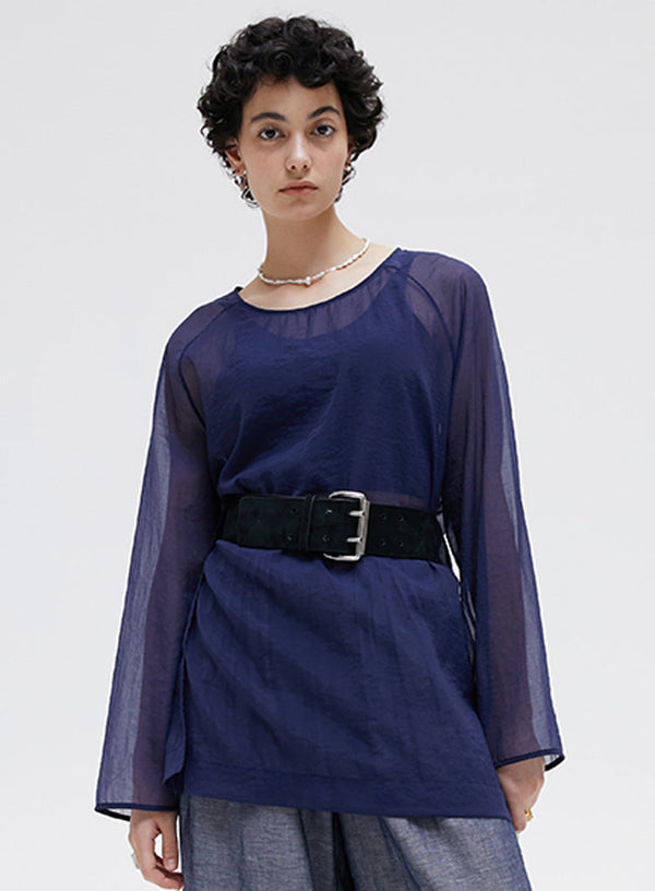 Mesh Long Sleeved Top