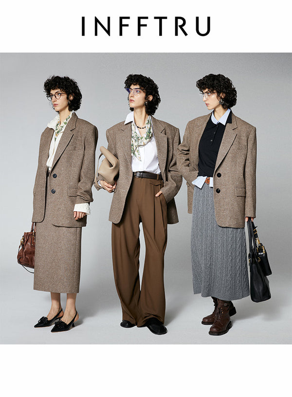 Classic Silhouette Suit Jacket
