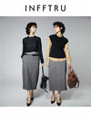 Classic Wool Suit Mid Length Skirt