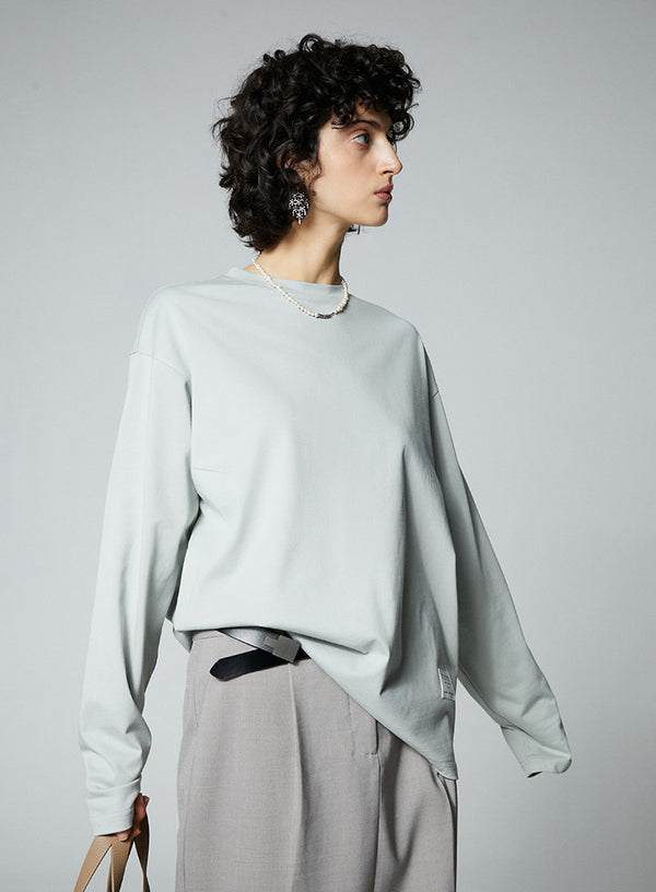 Cotton Oversize Long Sleeves T-shirt