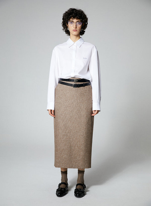 Lyocell Embroidered Long Sleeved Shirt