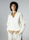 Wool V-Neck Polo Sweater