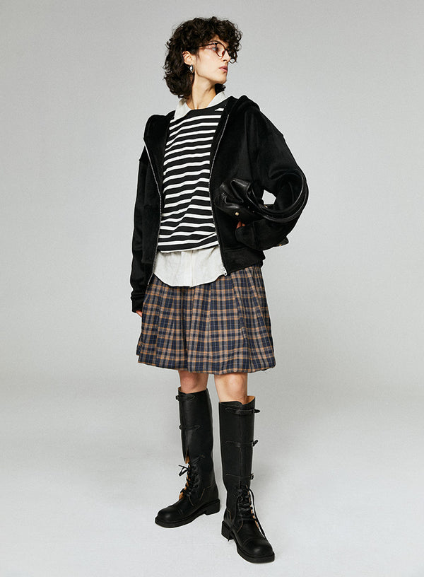 Retro Corduroy Hoodie Jacket