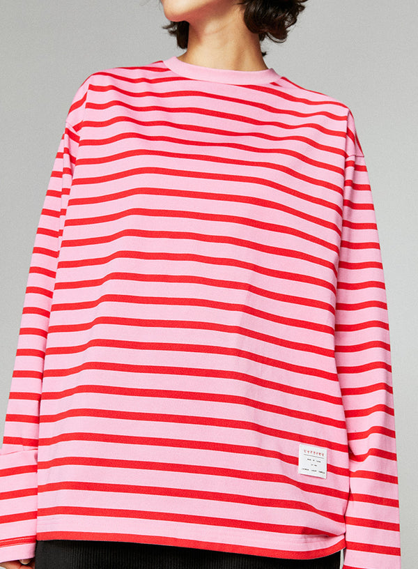 Striped Loose Long-Sleeved T-Shirt