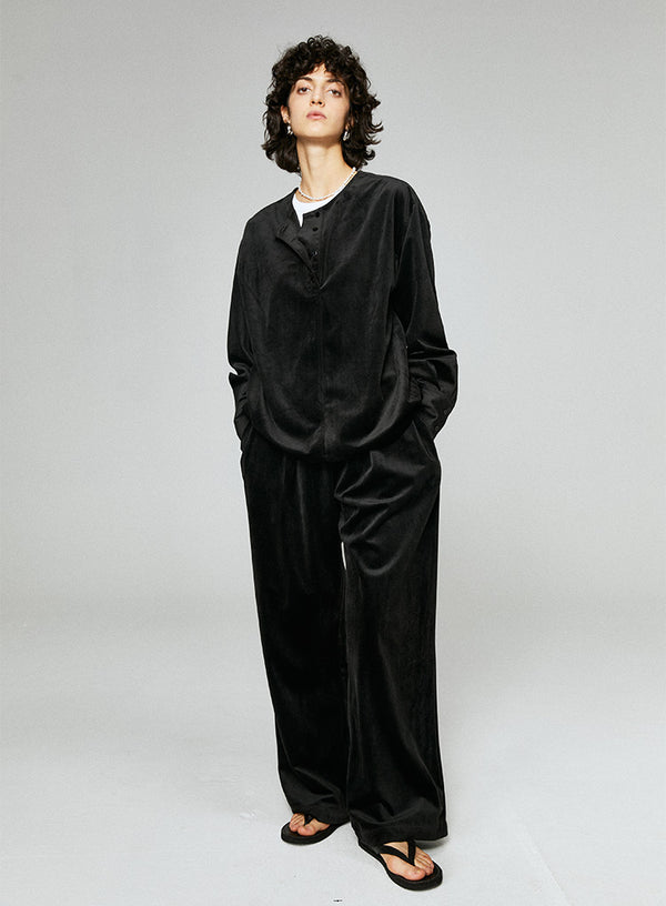 Retro Corduroy Wide Leg Trousers
