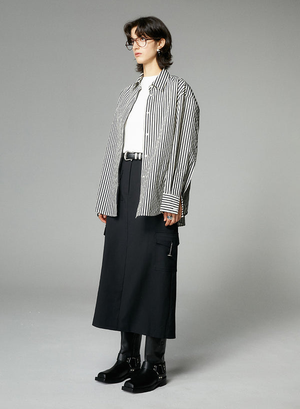 Black/White Essential Striped Shirt