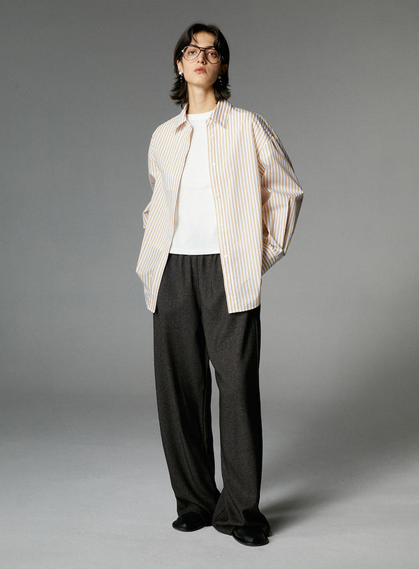 Black/White Essential Striped Shirt