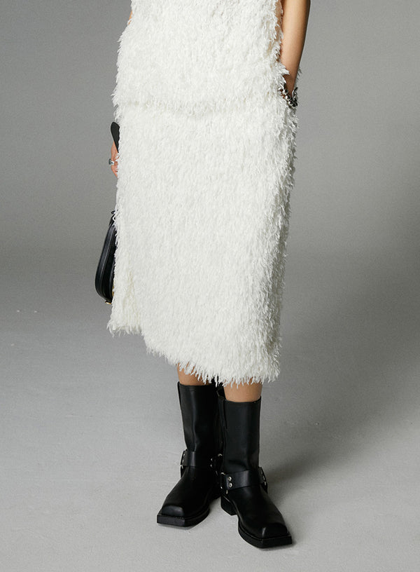 Feather Fringe Skirt