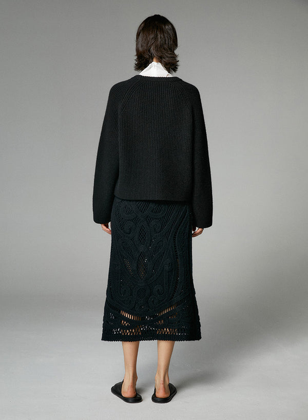 Designer Style Mesh Flower Skirt