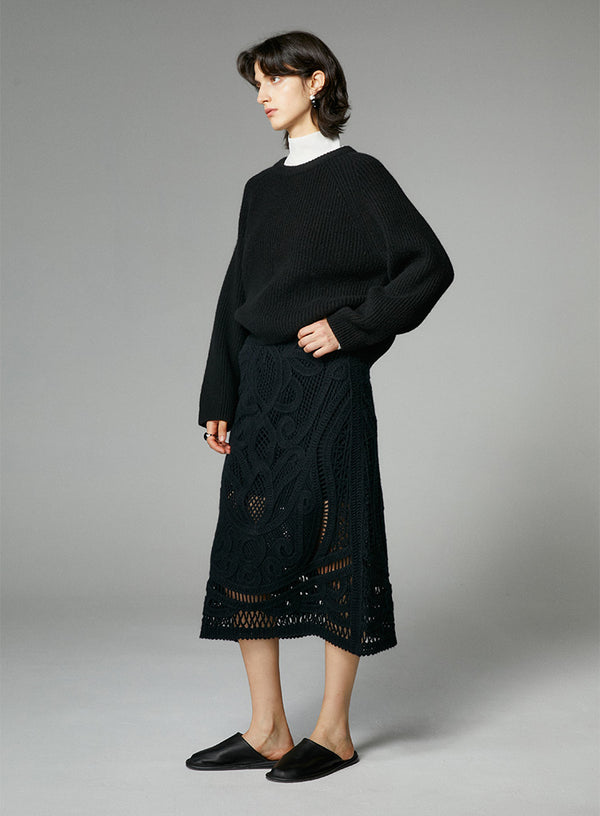 2-Way Wear Lace Top & Skirt