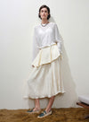 Pleated Linen Skirt Set