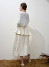 Pleated Linen Skirt Set