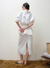 Linen Midi Skirt Set