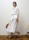 Pleated Linen Skirt Set