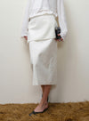 Linen Wrap Skirt Set