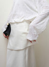 Linen Wrap Skirt Set