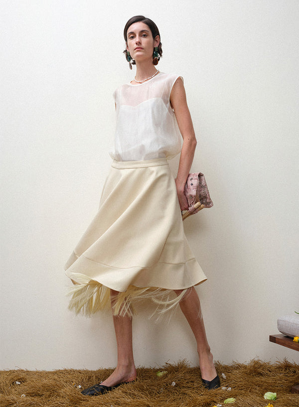 Luxe Fringe Midi Skirt