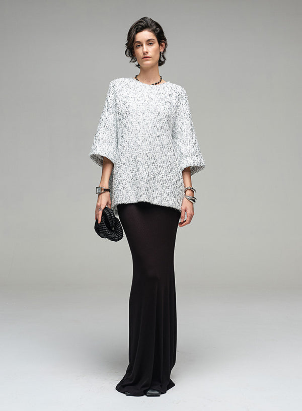 Sequin Half Sleeve T-shirt